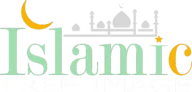 FreeIslamicImage.com logo with mosque icon and crescent moon, modern Islamic style
