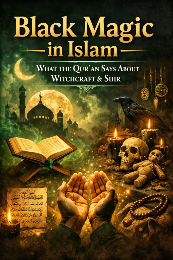 Black magic in Islam showing Qur’anic protection against witchcraft and sihr through faith and divine light