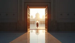 Mosque entering dua and mosque leaving dua